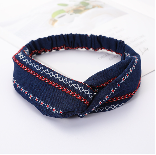headband bleu marine