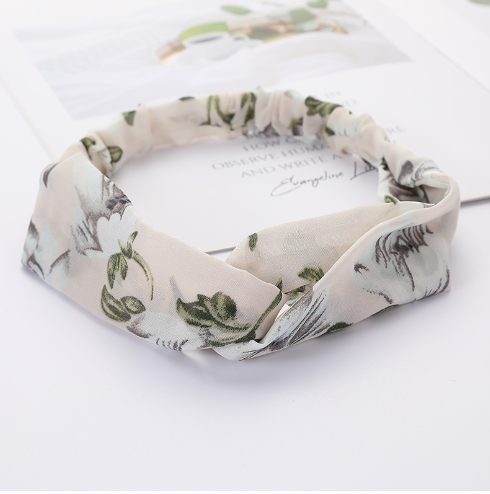 Bandeaux cheveux motifs fleurs
