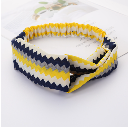 headband jaune cheveux femme