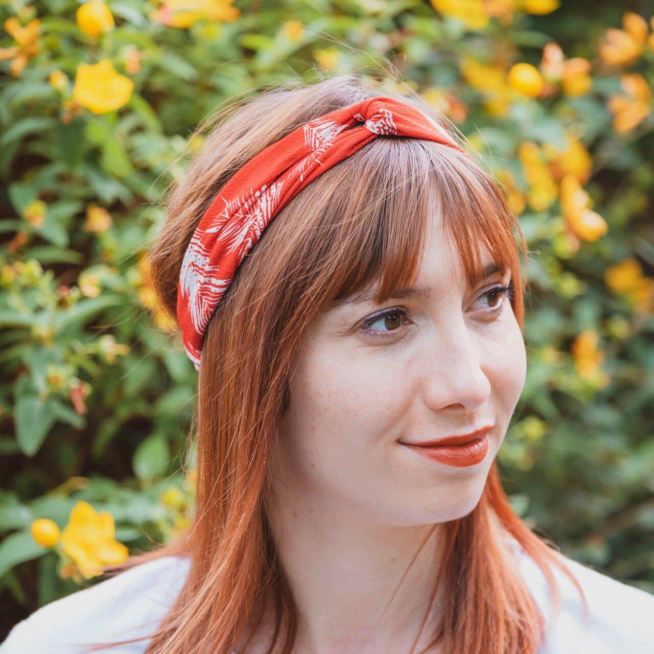 headband fleurs femme