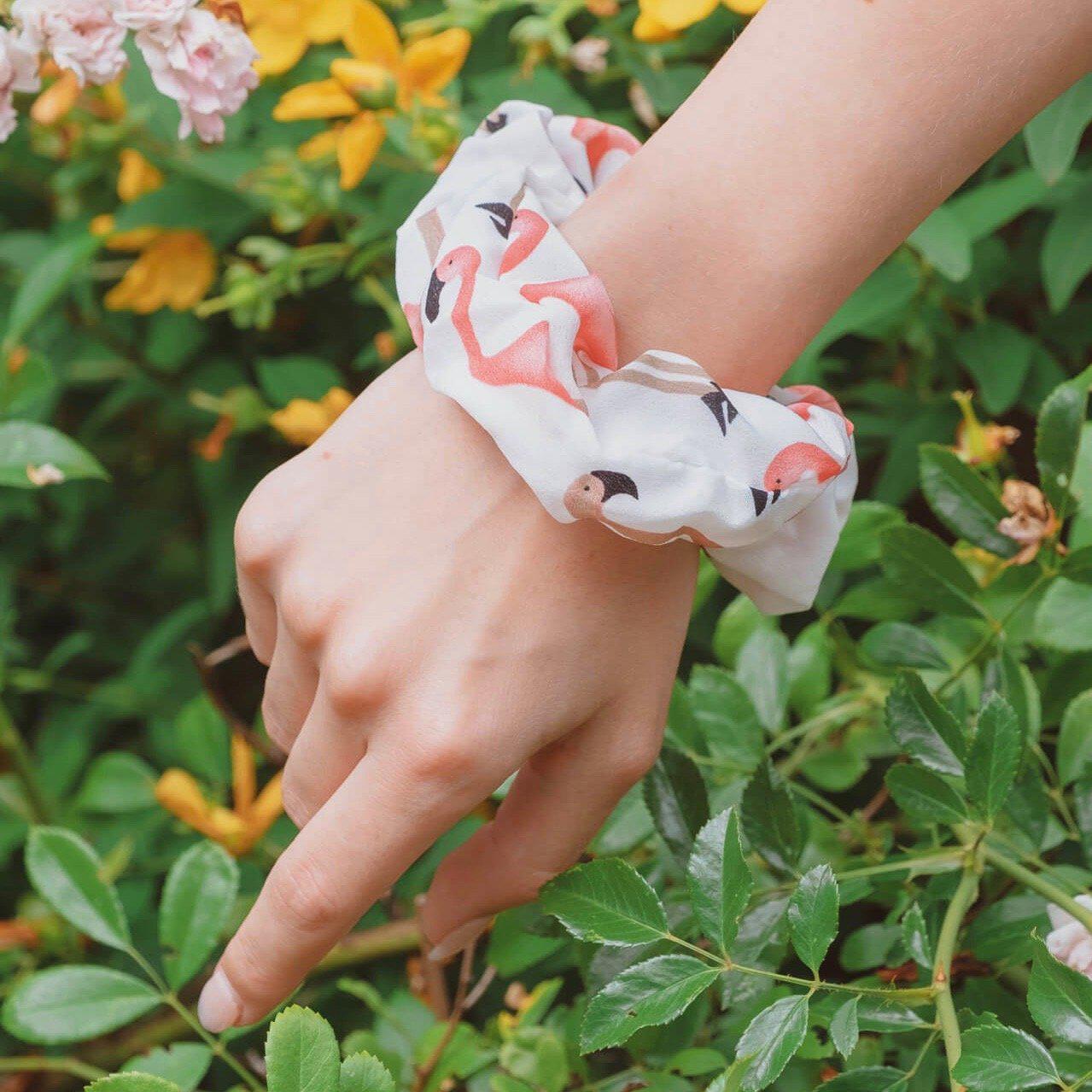 chouchou flamant rose