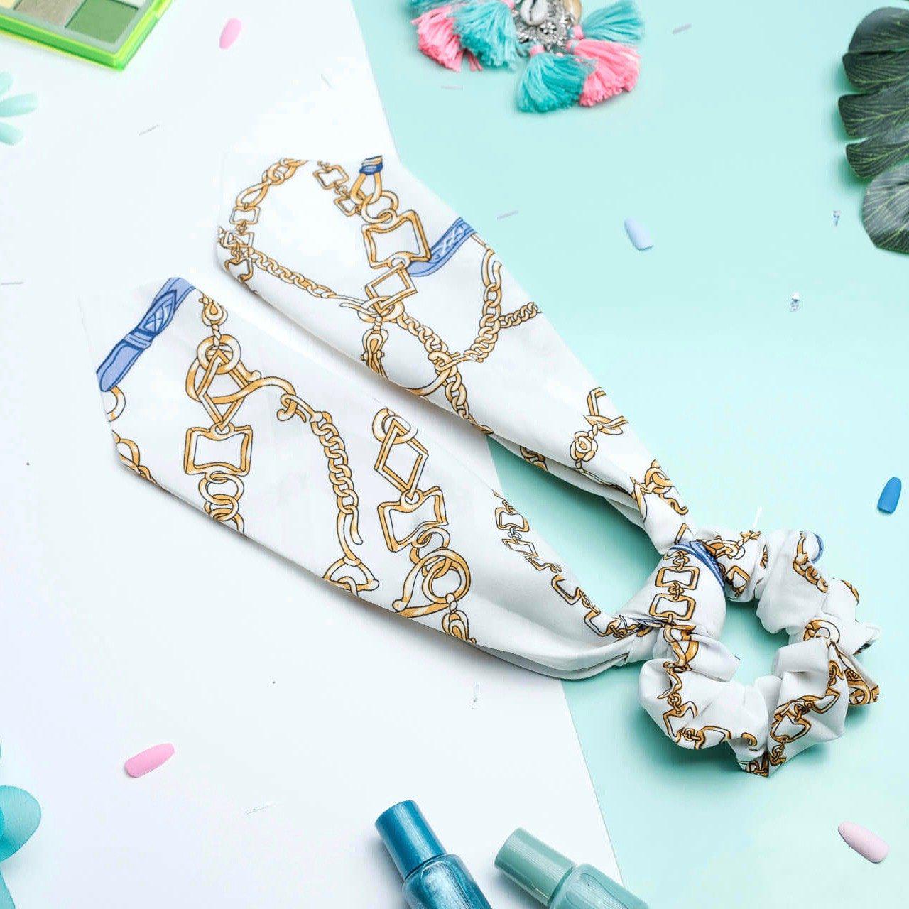 chouchou foulard chaine