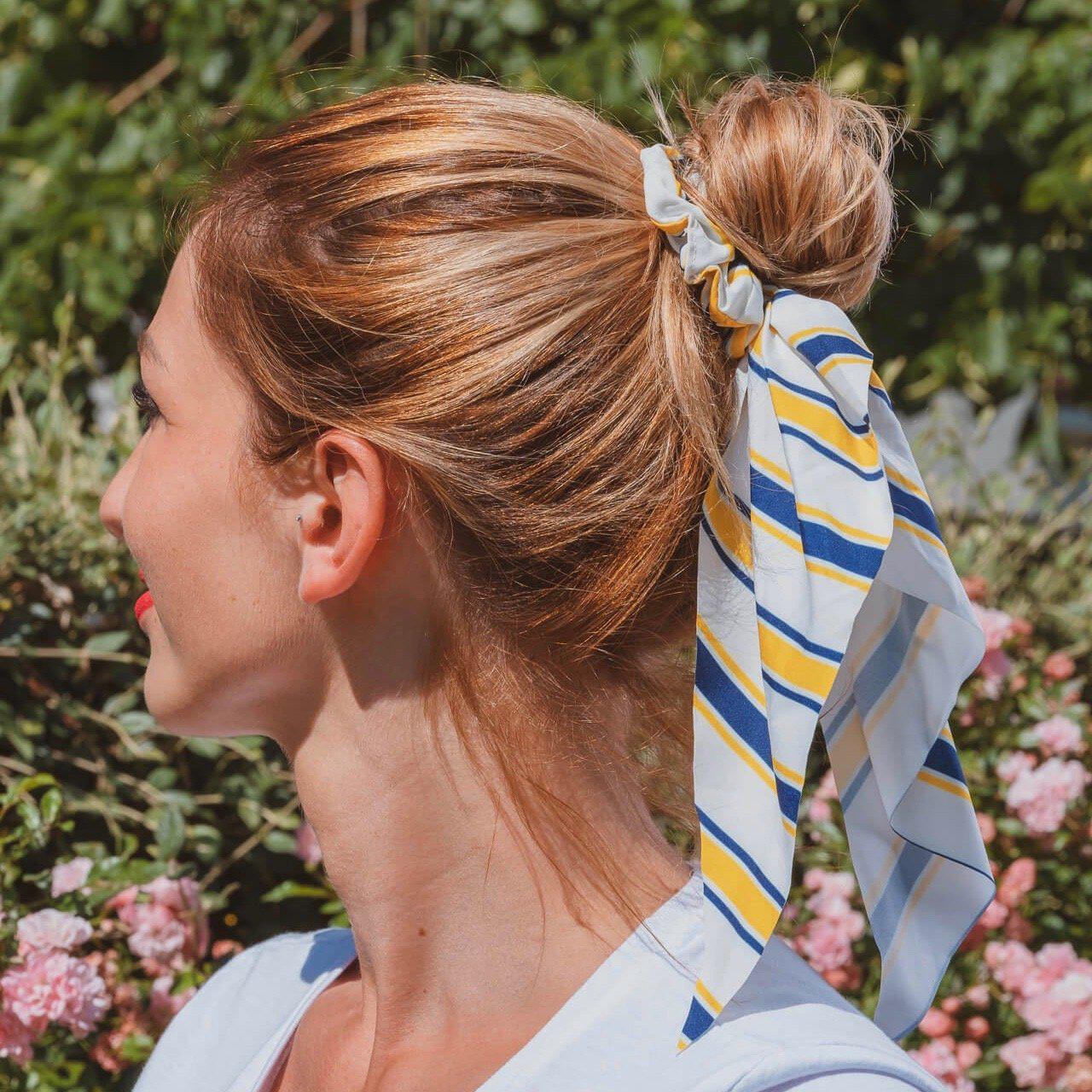 foulard à lignes femme