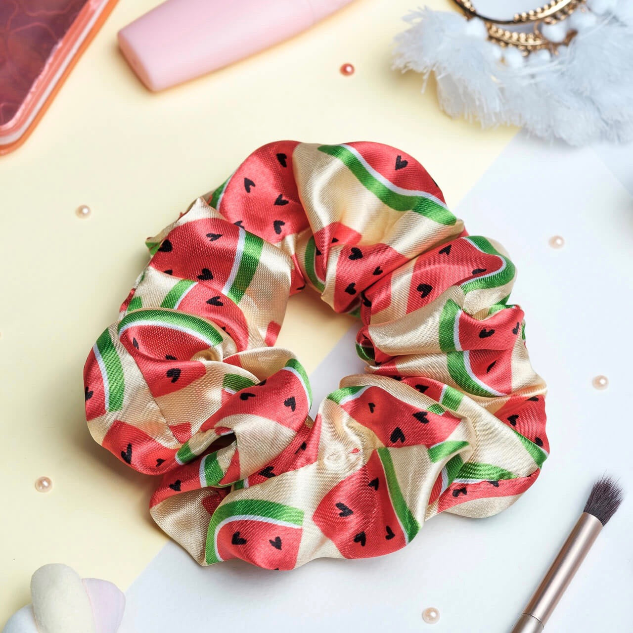 chouchou motifs pastèque