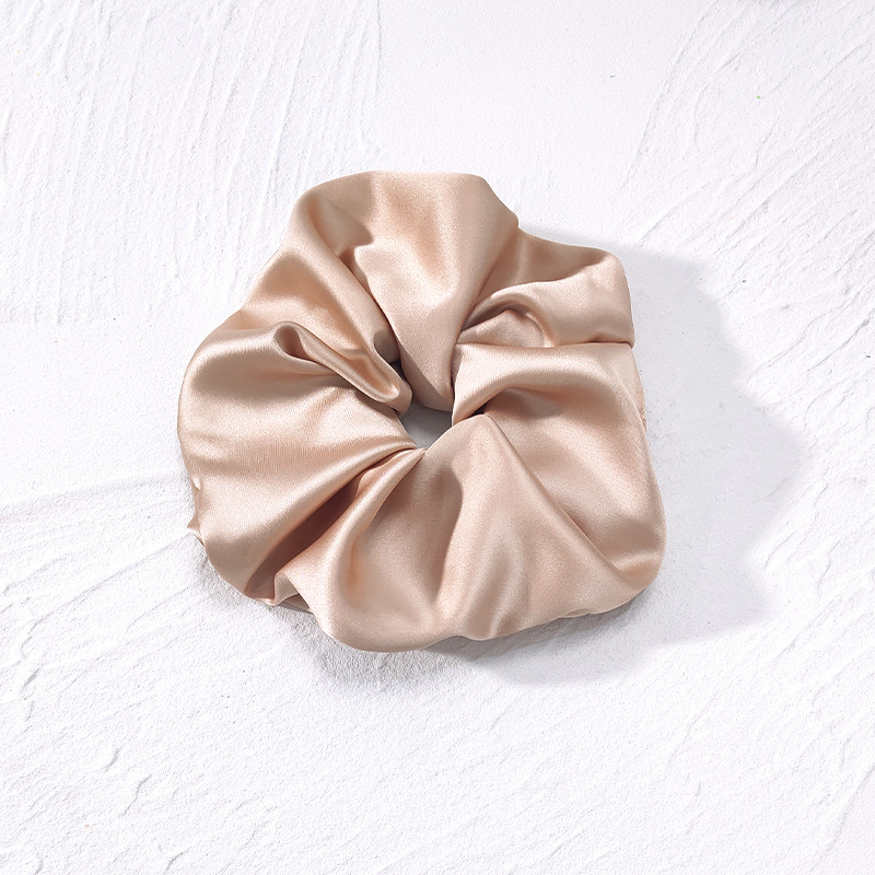 chouchou xxl cheveux rose pale