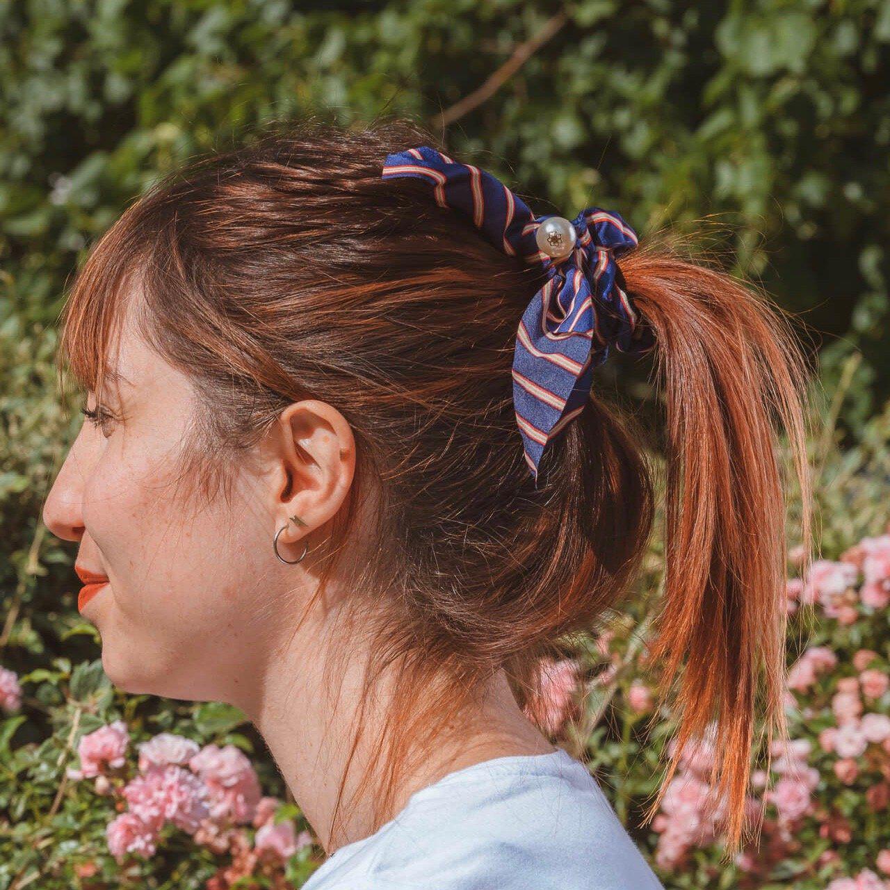 foulard court lignes