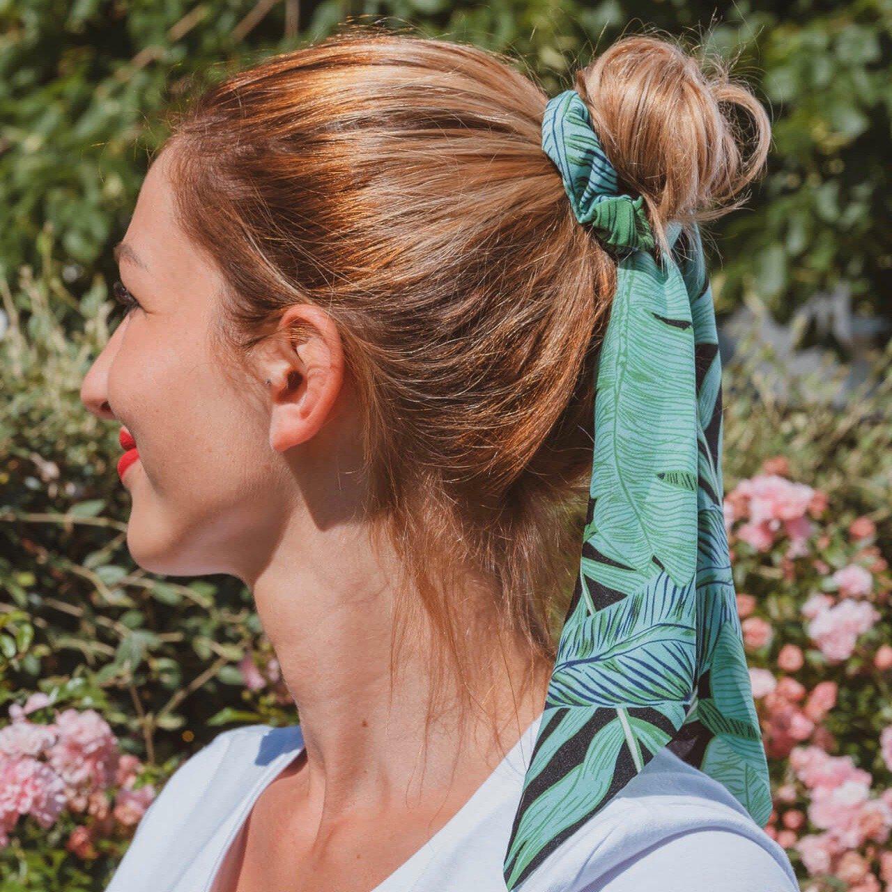 foulard vert femme