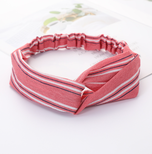 headband rose cheveux