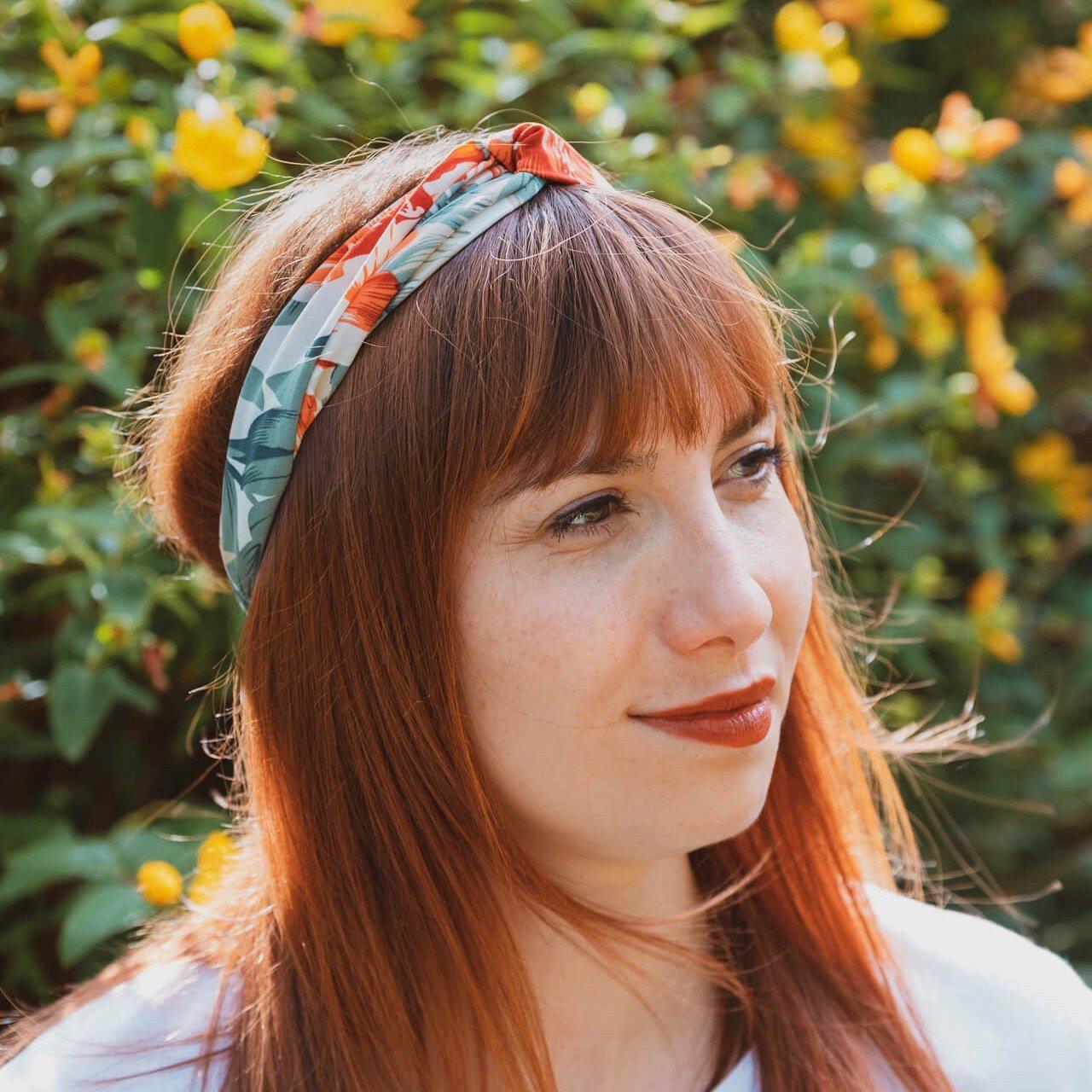 headband femme fleurs