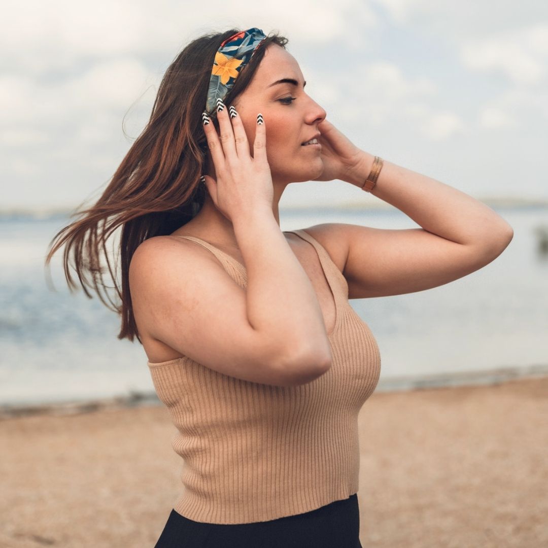 headband fleurs pour femme