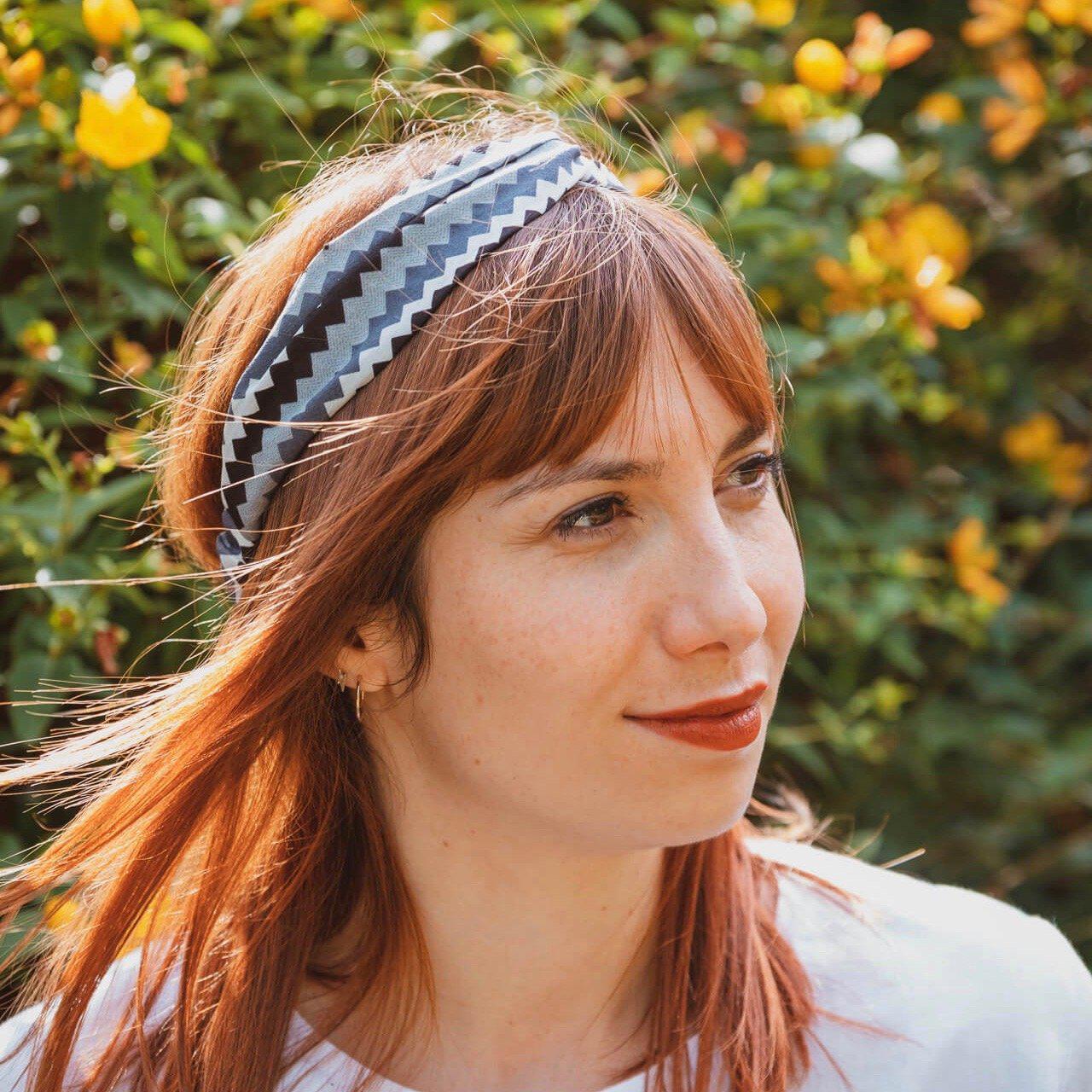 headband noir et blanc