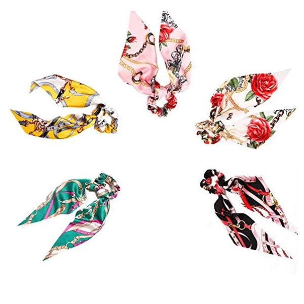 lot de 5 foulards cheveux