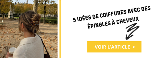 5 idées de coiffures avec des épingles à cheveux
