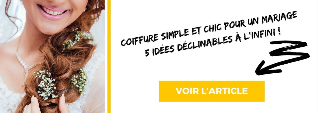 Coiffures simples et chics pour un mariage