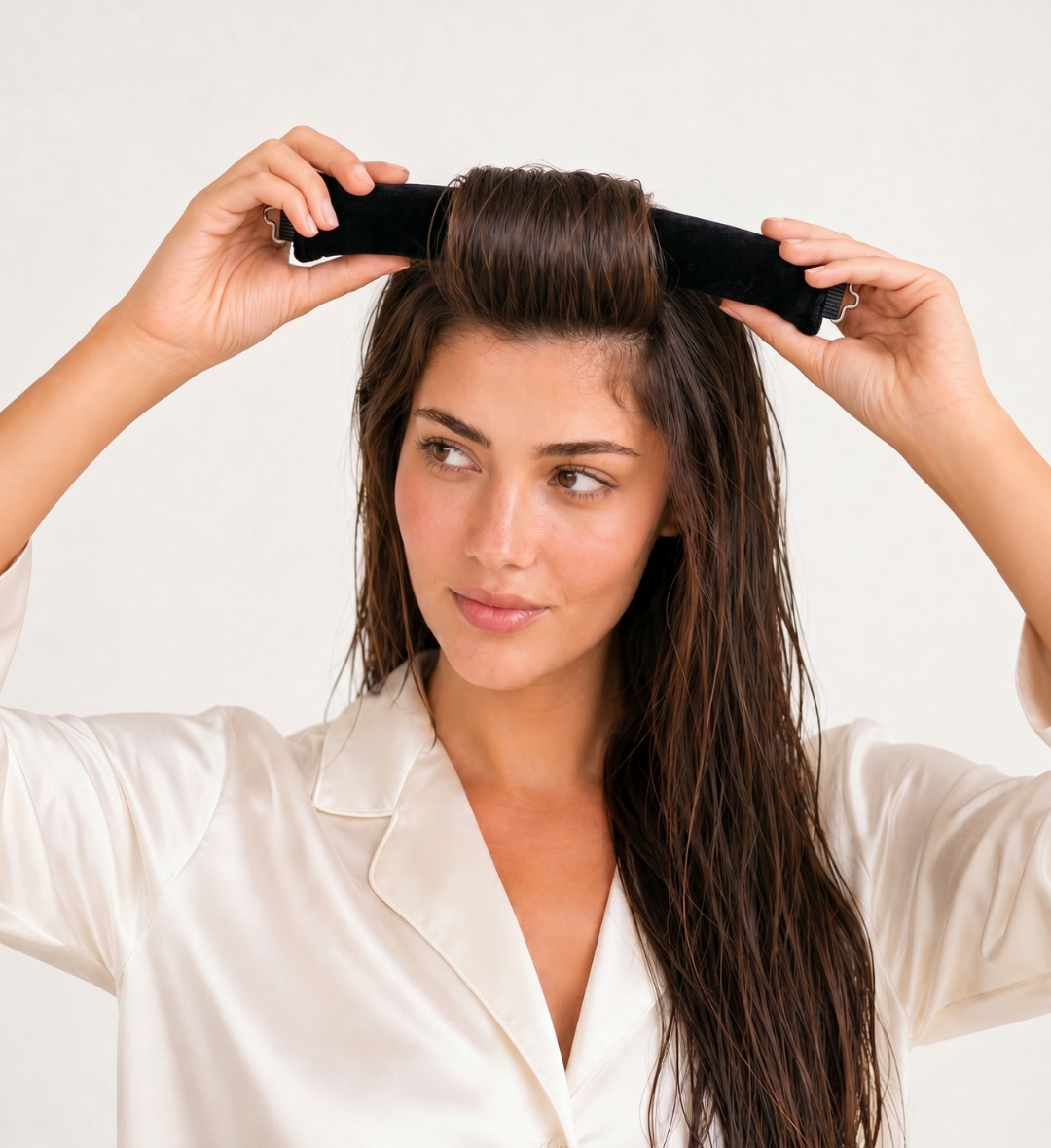 Bigoudi Sans Chaleur Soft Waves en Velours Noir
