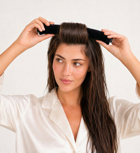 Bigoudi Sans Chaleur Soft Waves en Velours Noir