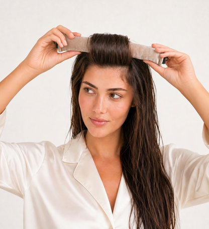 Bigoudi Sans Chaleur Soft Waves en Velours Taupe