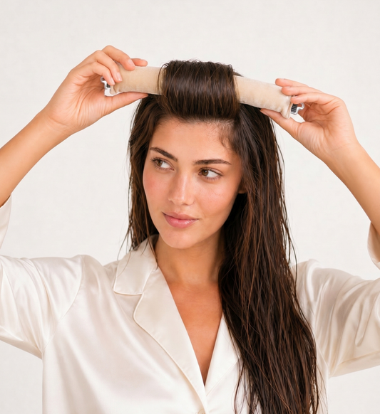 Bigoudi Sans Chaleur Soft Waves en Velours Crème