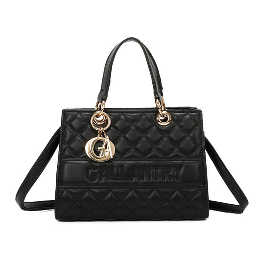 Sac à Main en Similicuir Matelassé Joanna Noir