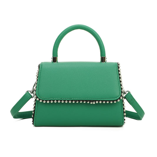Sac à Main Clouté à Bandoulière Roxy Vert