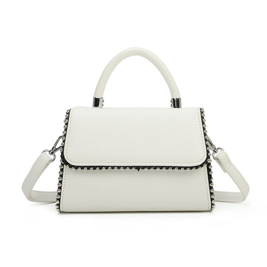 Sac à Main Clouté à Bandoulière Roxy Blanc