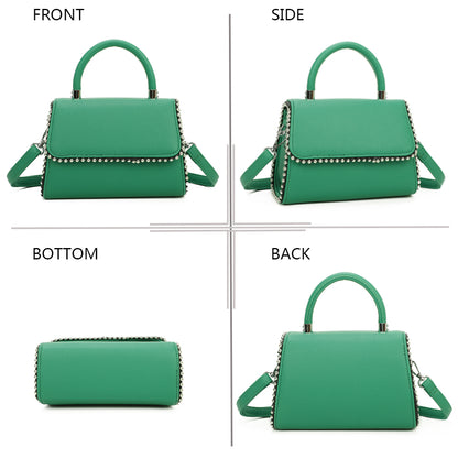 Sac à Main Clouté à Bandoulière Roxy Vert