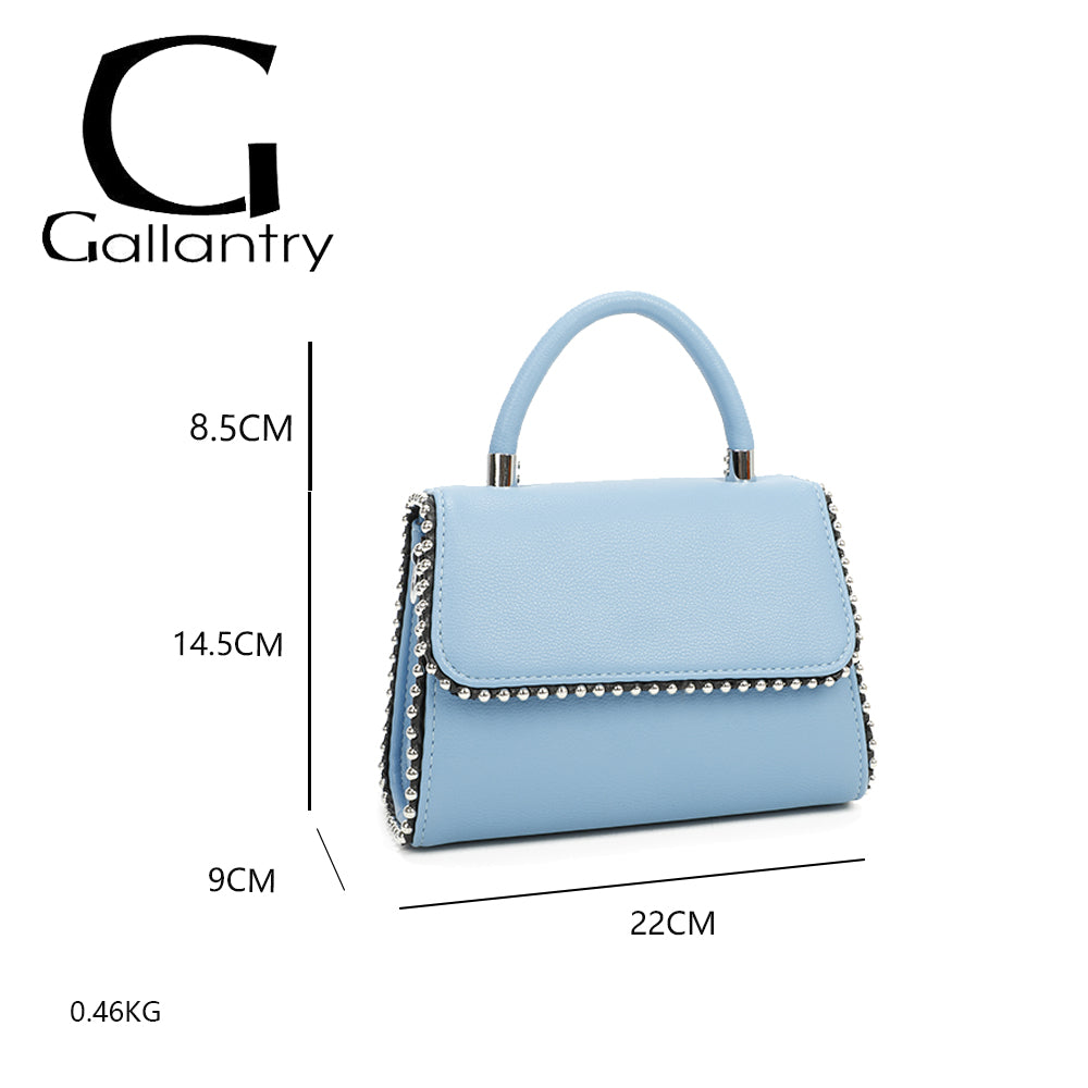 Sac à Main Clouté à Bandoulière Roxy Bleu