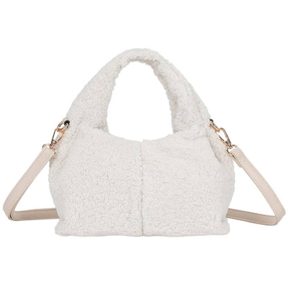 Sac à Main Fourrure à Bandoulière Dakota Beige