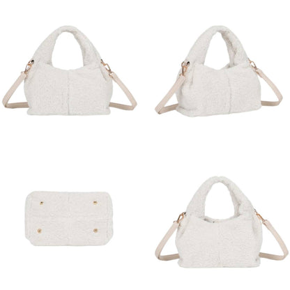 Sac à Main Fourrure à Bandoulière Dakota Beige