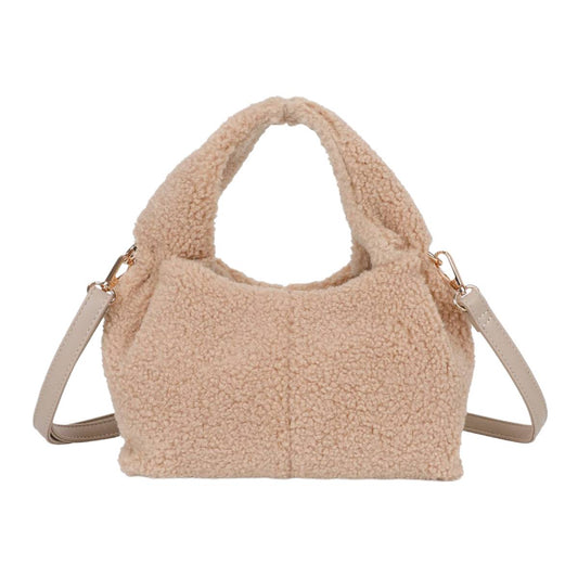 Sac à Main Fourrure à Bandoulière Dakota Taupe