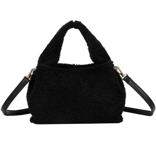 Sac à Main Fourrure à Bandoulière La Caresse Noir