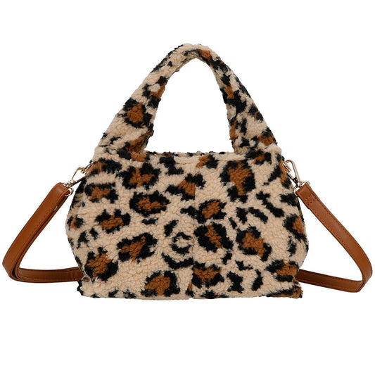 Sac à Main Fourrure à Bandoulière La Caresse Marron