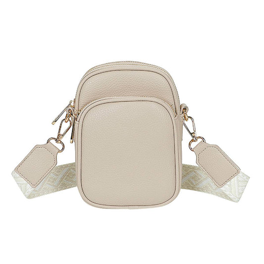 Sacoche Téléphone à Bandoulière Aztèque Le Glyphe Taupe