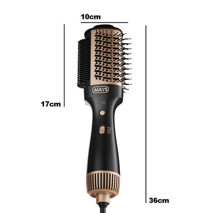 Brosse Soufflante AULYS Doré pour Séchage, Volume et Finition Lisse