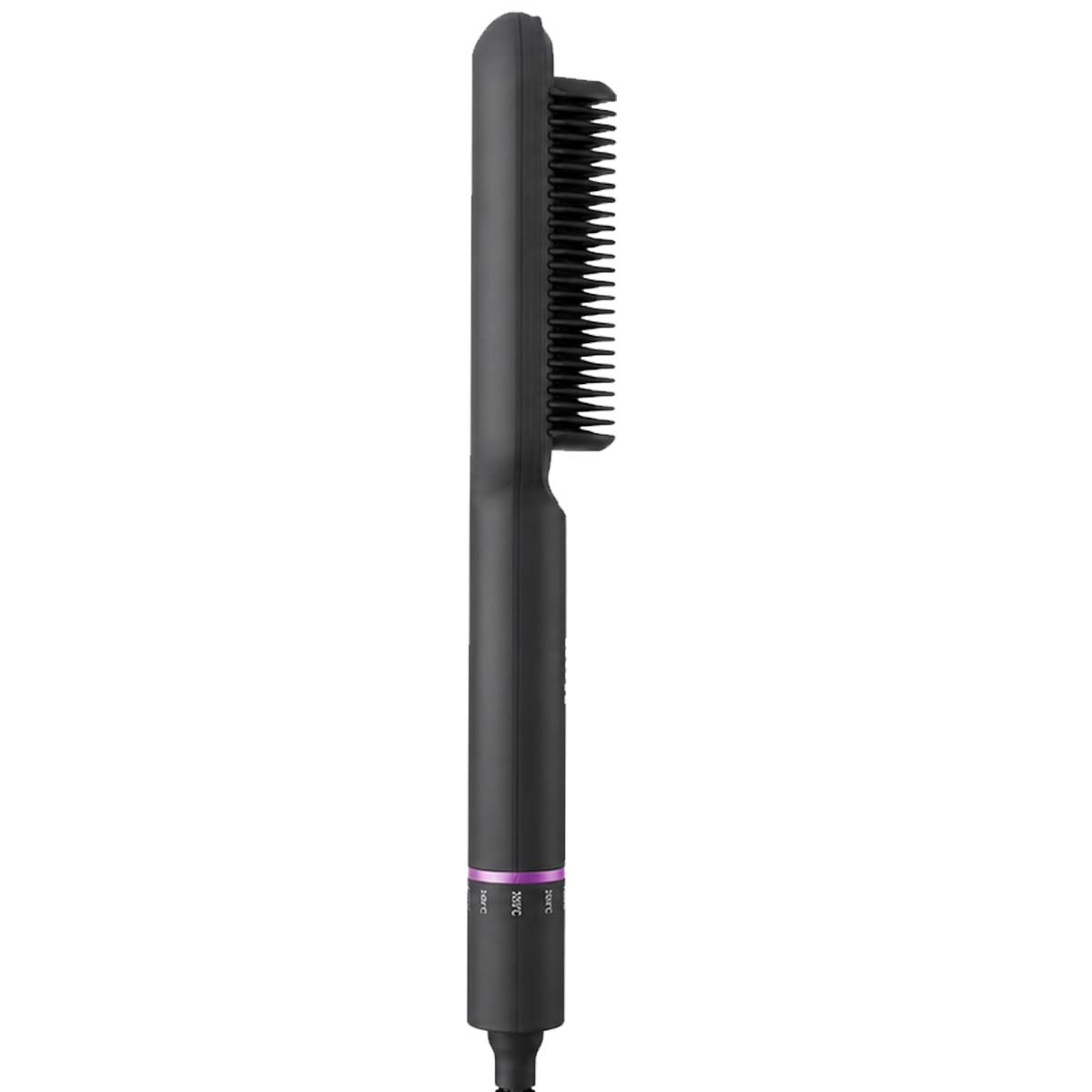 Brosse Chauffante Lissante AULYS Anti-Brûlure Noir et Violet avec 5 Réglages