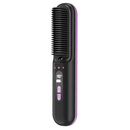 Brosse Lissante Sans Fil AULYS Violet avec Température Réglable