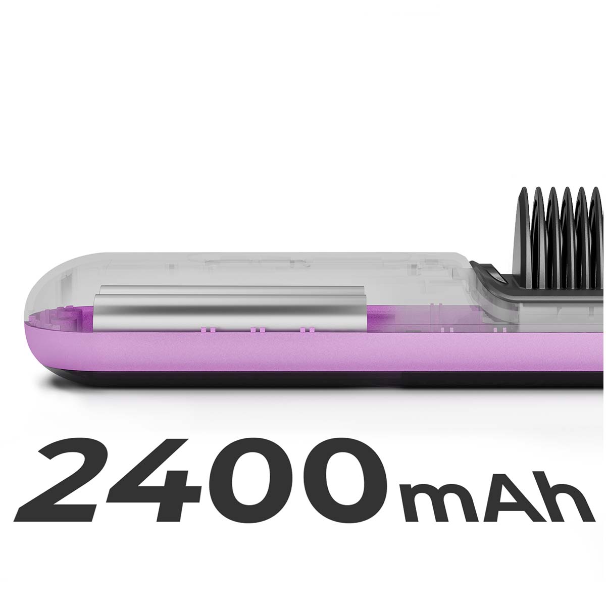 Brosse Lissante Sans Fil AULYS Violet avec Température Réglable