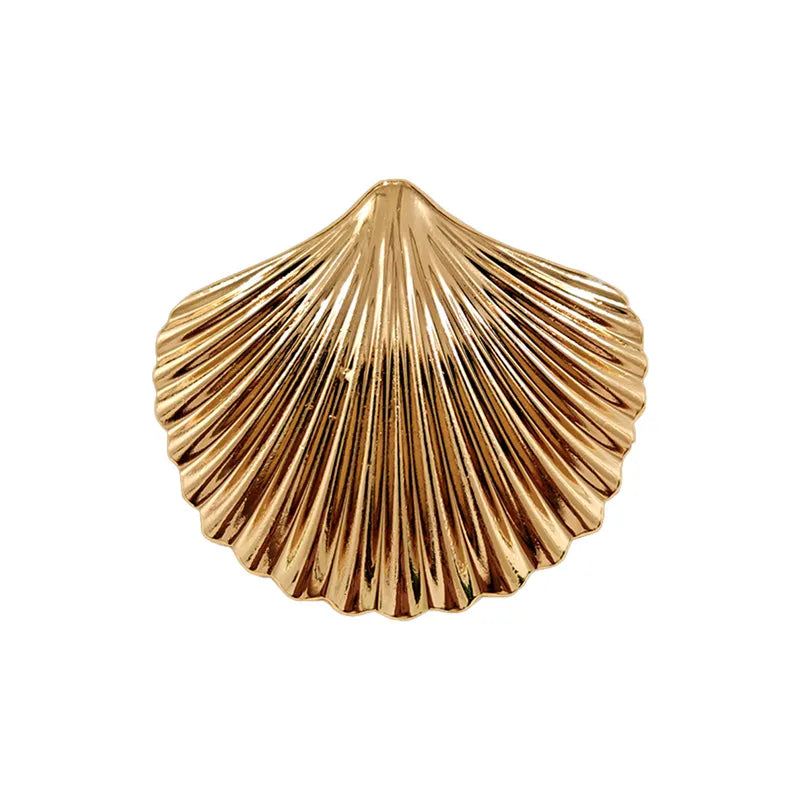 Barrette Texturée Kaia Coquillage Doré