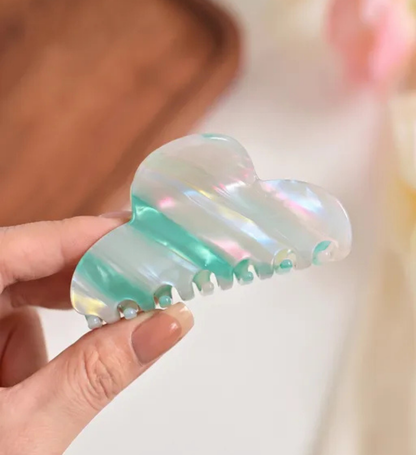 Pince Cheveux Candy Reflets Marbrés Menthe Givrée