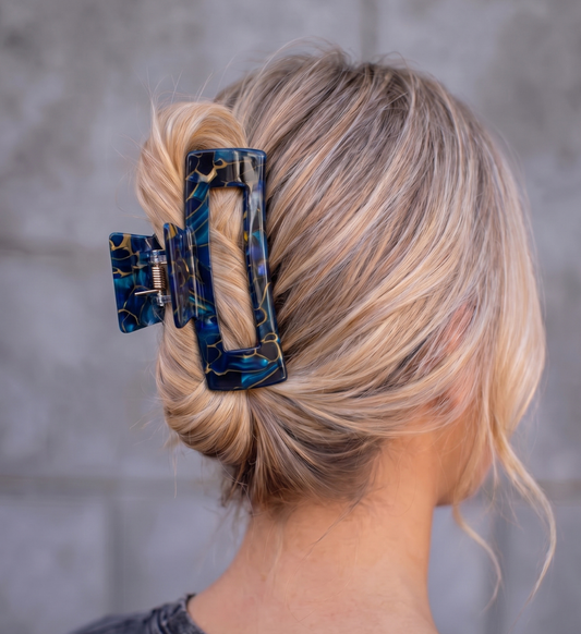 Pince Cheveux Mosaïque d'Azur