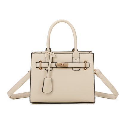 Sac à Main Effet Grainé L'Évanescente Beige