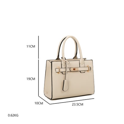 Sac à Main Effet Grainé L'Évanescente Beige