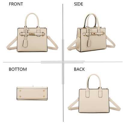 Sac à Main Effet Grainé L'Évanescente Beige