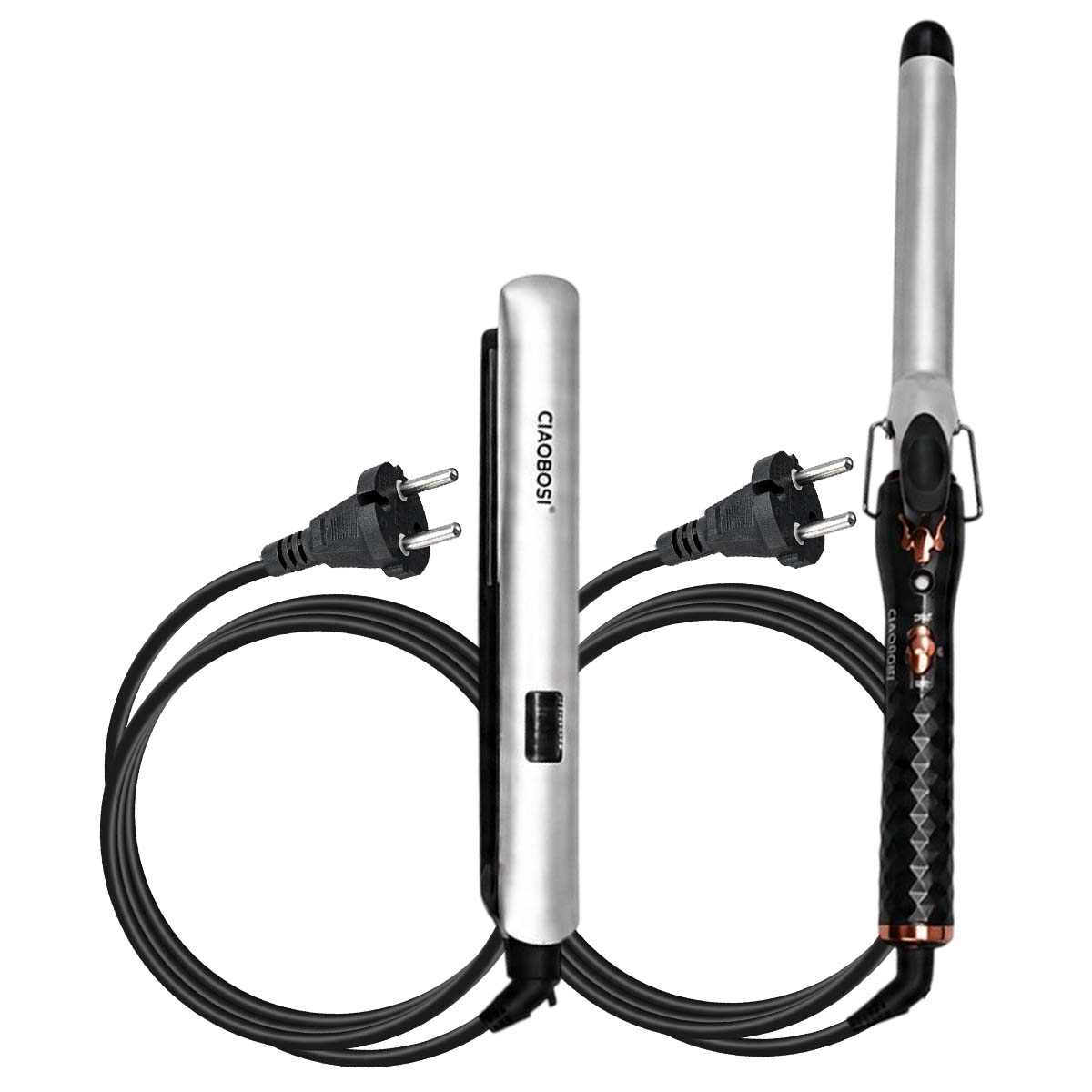 Duo Lisseur Boucleur Kit Coiffage 2 en 1
