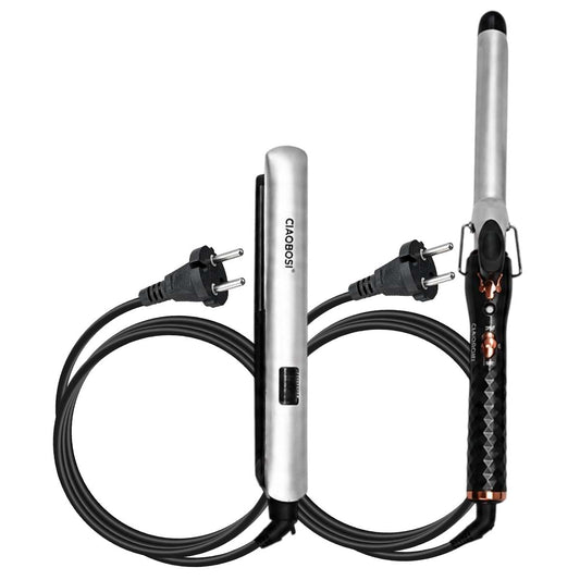 Duo Lisseur Boucleur Kit Coiffage 2 en 1