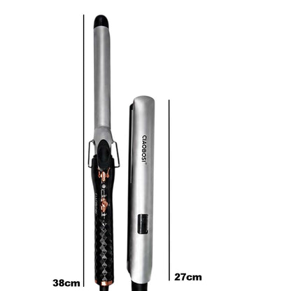 Duo Lisseur Boucleur Kit Coiffage 2 en 1