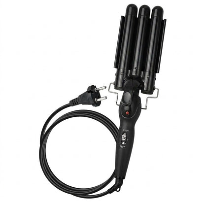 Boucleur Triple Waver Doré avec Chauffage PTC Rapide