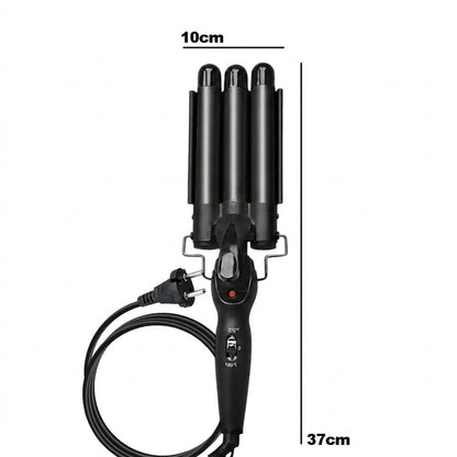 Boucleur Triple Waver Doré avec Chauffage PTC Rapide