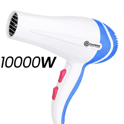 Sèche-cheveux Bleu avec Embout Concentrateur et Air Froid
