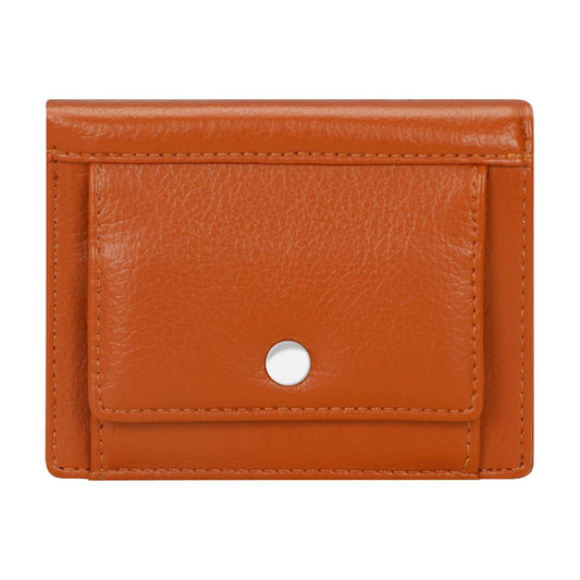Portefeuille Minimaliste à Bouton-Pression L'Harmonieux Marron